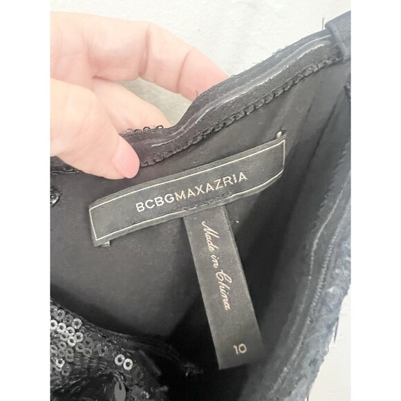 BCBG Generation Size 10 Fit & Flare All Over Sequin Dress Party Cruise Cocktail - Picture 9 of 9